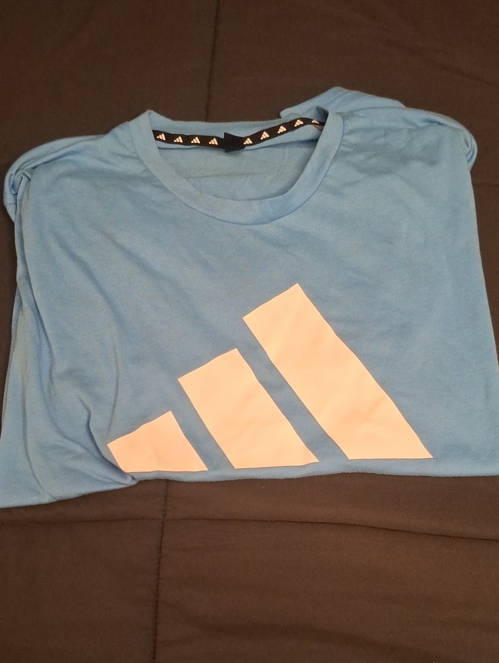 Light Blue Performance Logo Tee - Picture 3 of 3